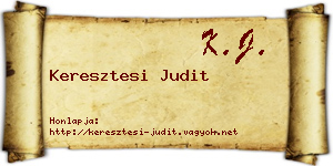 Keresztesi Judit névjegykártya